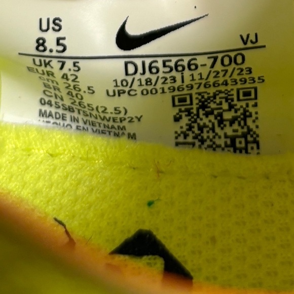 NIKE ZOOMX STREAKFLY RACING SHOES Sneakers DJ6566-700 New 8.5 Men / 10 Women - Picture 6 of 7